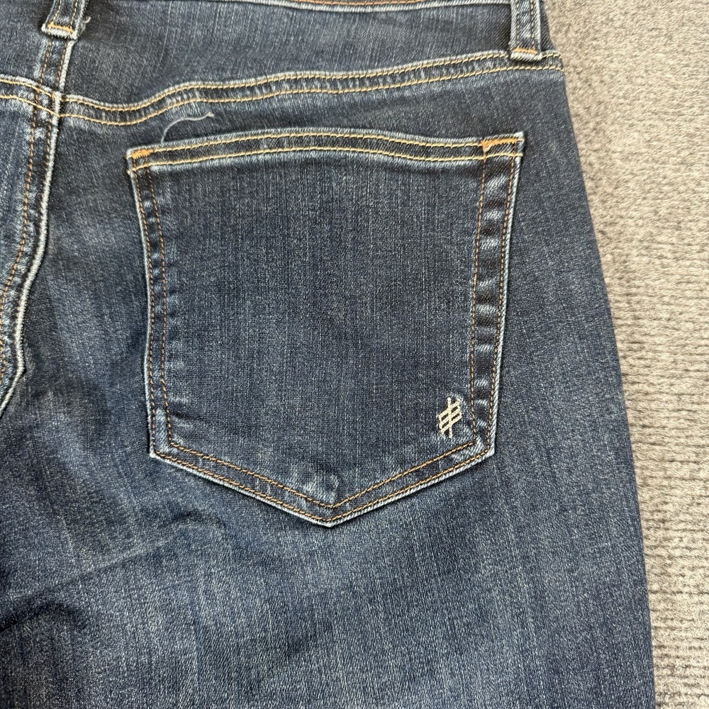 Silver Jeans Womens 30x28.5 (Fits 30x31) Blue Beau Straight Dark Wash Stretch - Picture 6 of 14